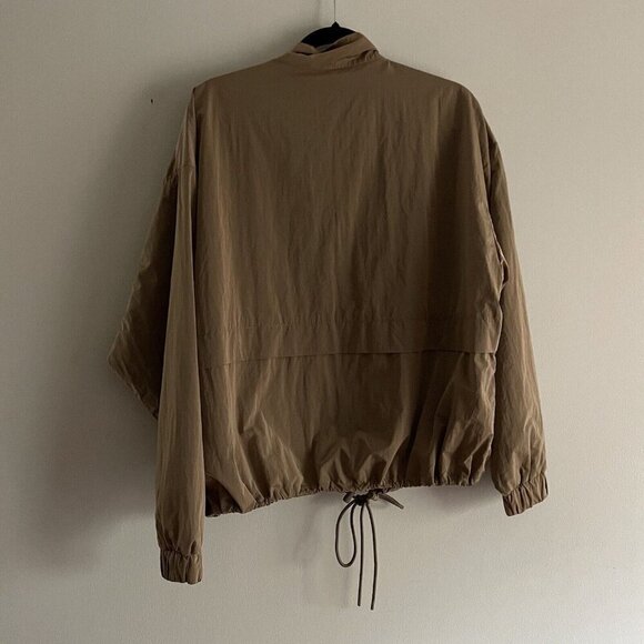 Good American Women Sz 1/2 US S/M Putty Nylon Slouchy Fit Essential Anorak NWT - Picture 13 of 13